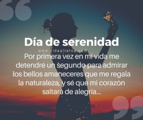 D&iacute;a de serenidad