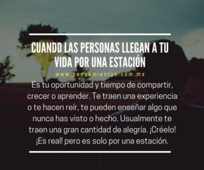 ¿Eres una razón, una estación o toda una vida?