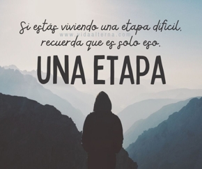 �Es solo una etapa!